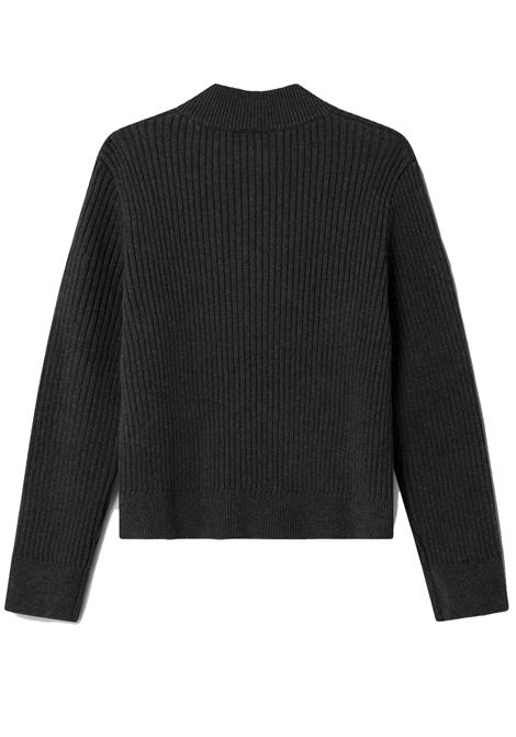 giacca cardigan ash knit bomber uomo grigio CARRER | ASH KNIT BOMBERGREY